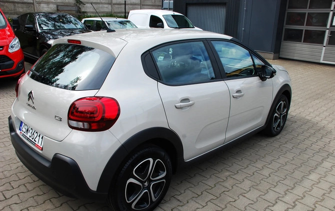 Citroen C3 cena 53900 przebieg: 70000, rok produkcji 2021 z Sulechów małe 436